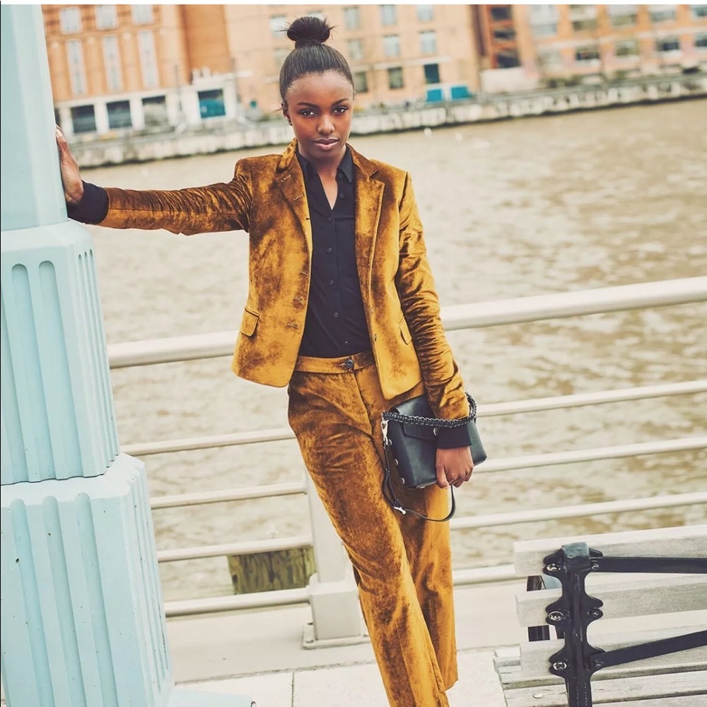 Rag & Bone Rei blazer velvet jacket